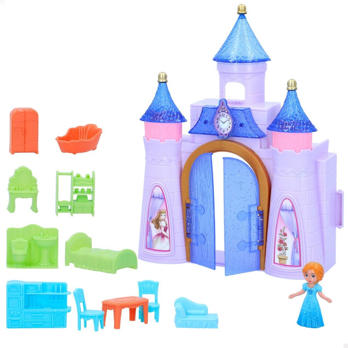 Castel Colorbaby Isabella Little Princess 6 Unități - Jucarii si jocuri, Păpuși și figurine