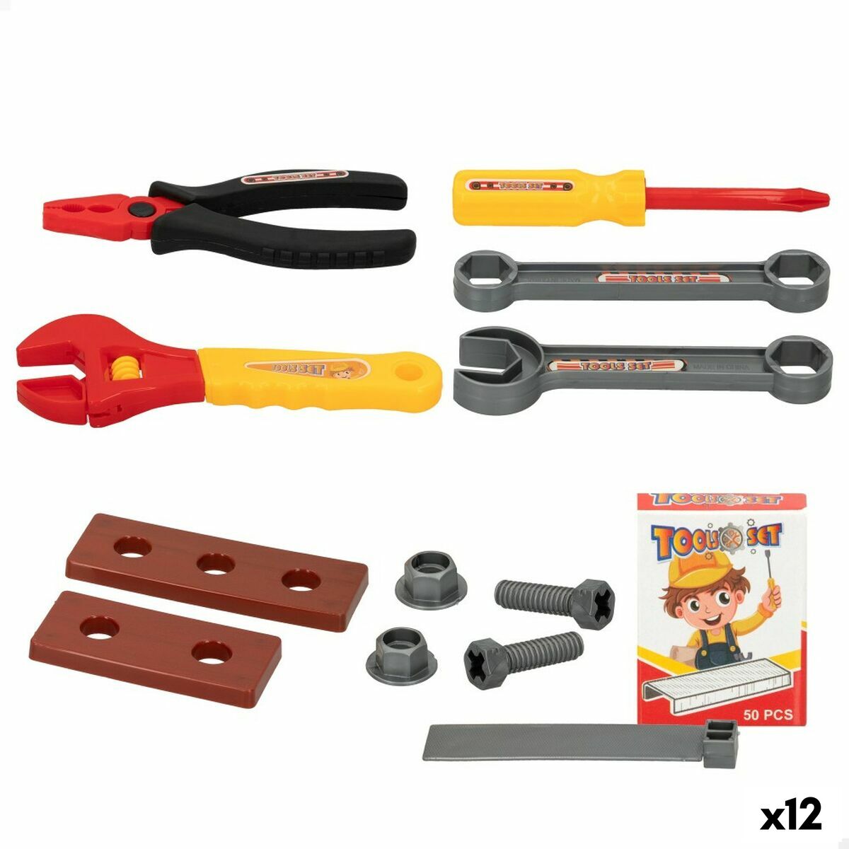 Unelte jucării Colorbaby 13 Piese 6 x 1,5 x 17,5 cm 12 Unități - Jucarii si jocuri, Imitații de jocuri
