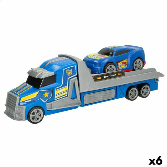 Camion Autotransporter și Mașini cu Fricțiune Colorbaby 36 x 11 x 10 cm (6 Unități) - Jucarii si jocuri, Vehicule
