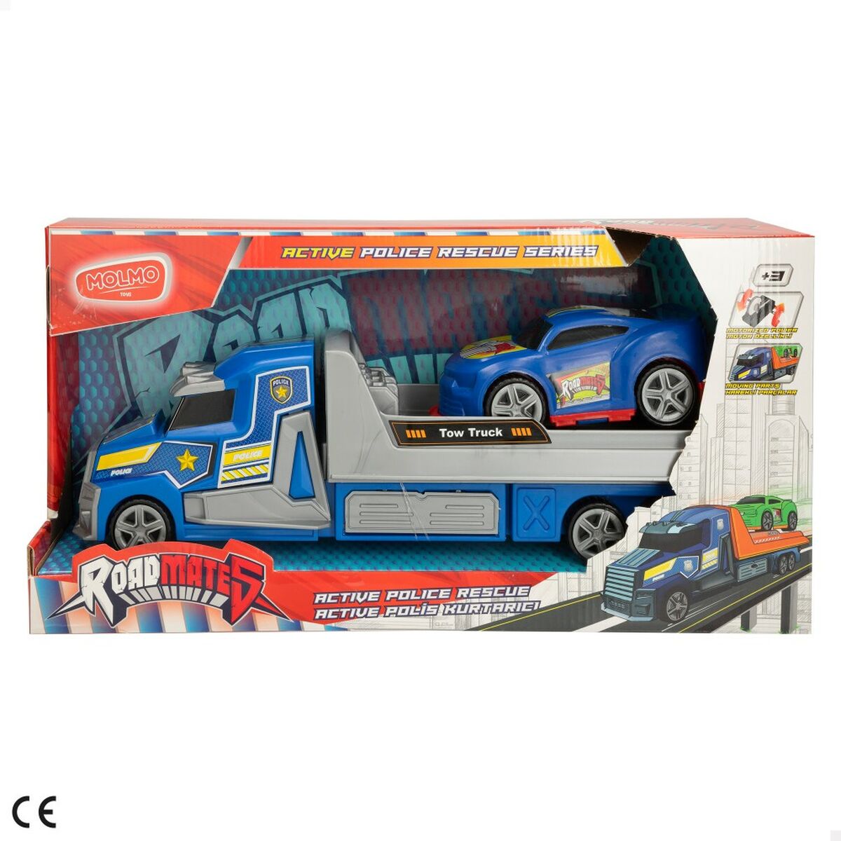 Camion Autotransporter și Mașini cu Fricțiune Colorbaby 36 x 11 x 10 cm (6 Unități) - Jucarii si jocuri, Vehicule