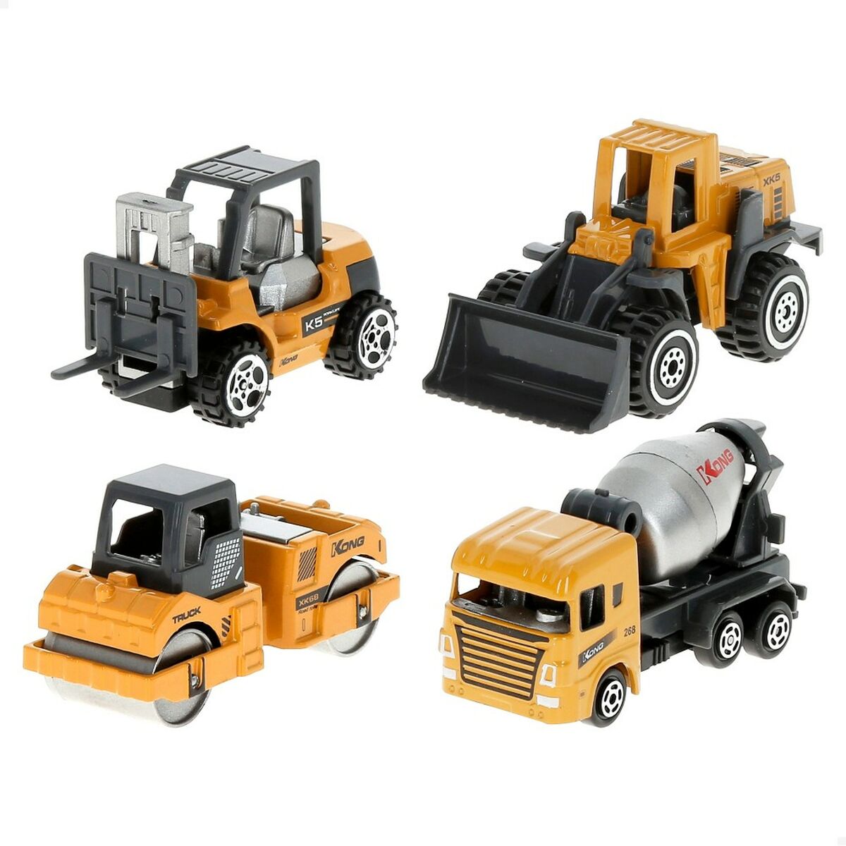 Set Vehicule de Lucrări Publice Speed & Go 7,5 x 4 x 3 cm (12 Unități) - Jucarii si jocuri, Vehicule