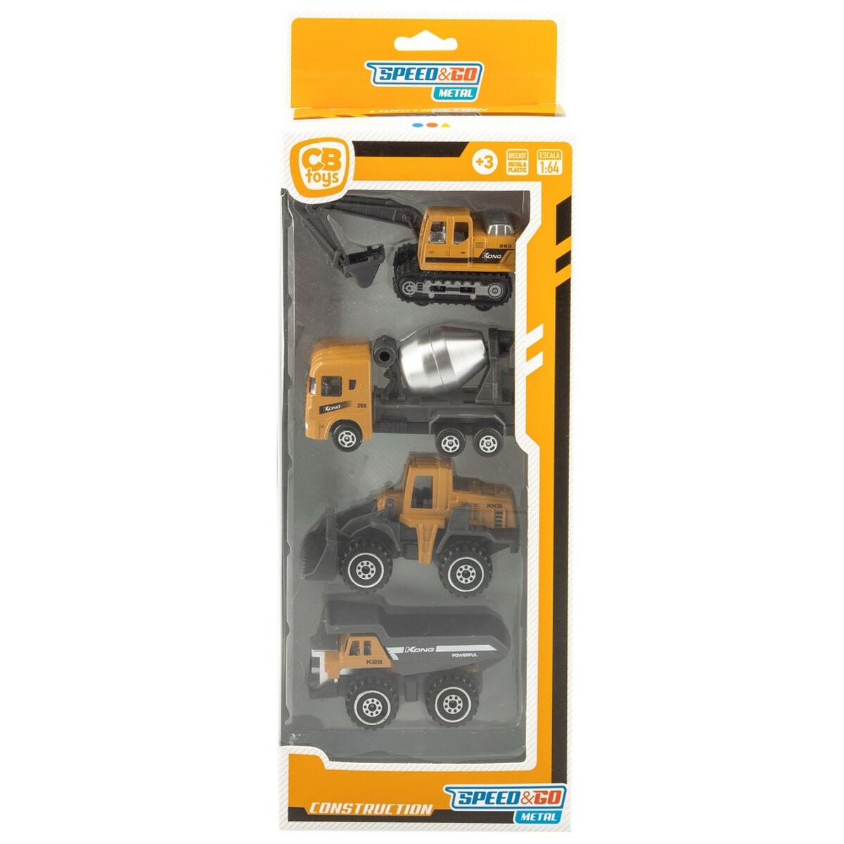 Set Vehicule de Lucrări Publice Speed & Go 7,5 x 4 x 3 cm (12 Unități) - Jucarii si jocuri, Vehicule