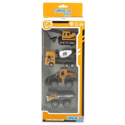Set Vehicule de Lucrări Publice Speed & Go 7,5 x 4 x 3 cm (12 Unități) - Jucarii si jocuri, Vehicule