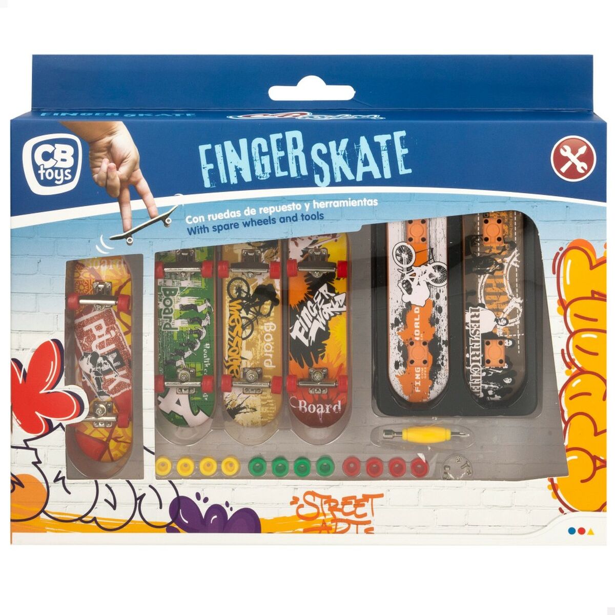 Skateboard jucărie pentru degete Colorbaby (12 Unități) - Jucarii si jocuri, Vehicule