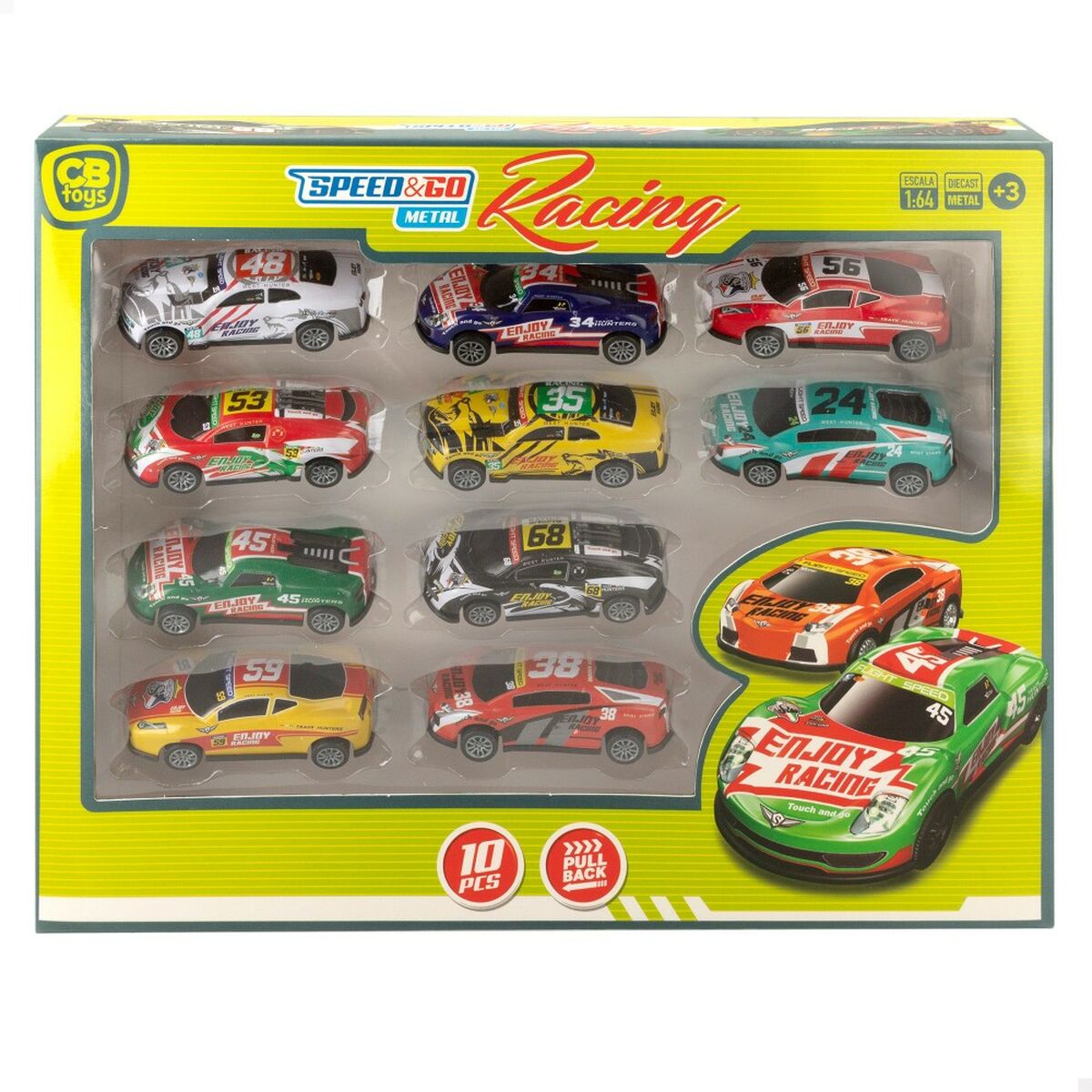 Set de Jucării cu Vehicule Speed & Go 8 x 2,2 x 3,6 cm (6 Unități) - Jucarii si jocuri, Vehicule