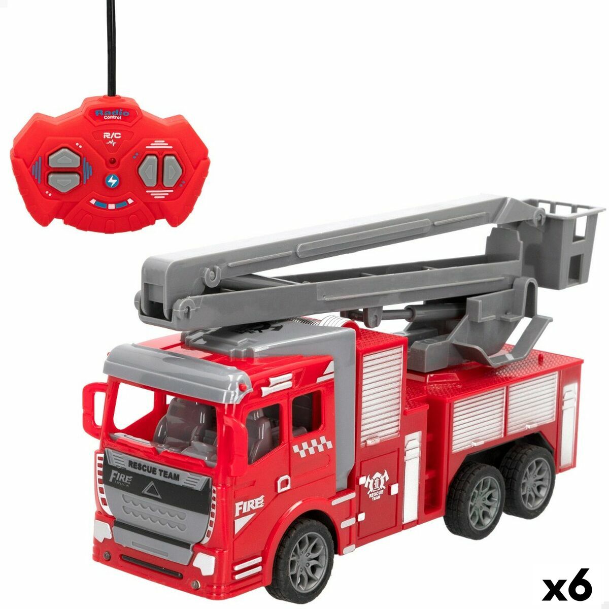 Camion de Pompieri Speed & Go 23 x 12,5 x 8 cm (6 Unități) - Jucarii si jocuri, Vehicule
