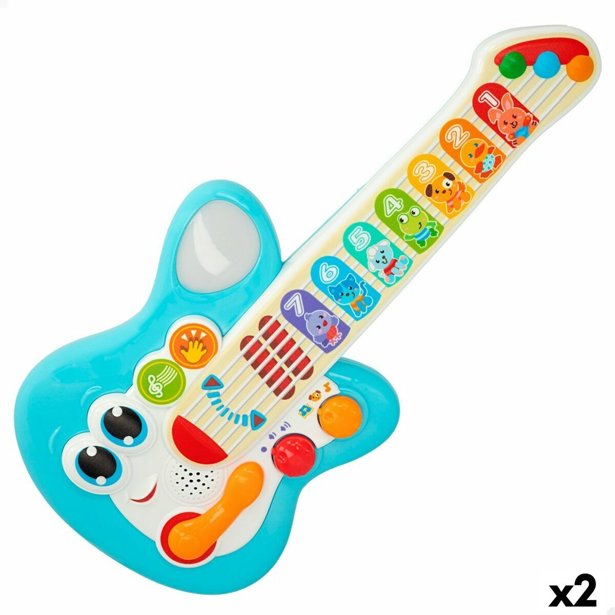 Chitară pentru Copii Winfun Albastru 17 x 38 x 5 cm (2 Unități) - Jucarii si jocuri, Instrumente muzicale pentru copii