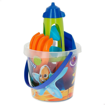 Set de jucării de plajă Colorbaby Mr Craby Ø 18 cm polipropilenă (16 Unități) - Jucarii si jocuri, În aer liber și sport