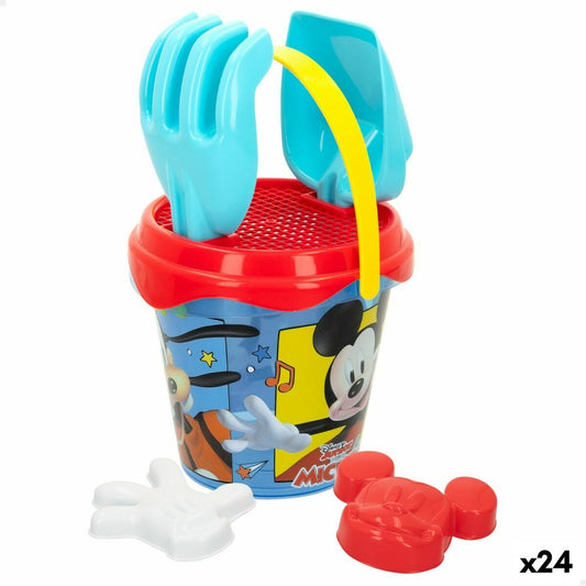 Set de jucării de plajă Mickey Mouse Ø 14 cm Plastic (24 Unități) - Jucarii si jocuri, În aer liber și sport