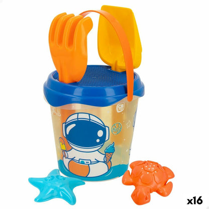 Set de jucării de plajă Colorbaby Ø 18 cm polipropilenă (16 Unități) - Jucarii si jocuri, În aer liber și sport