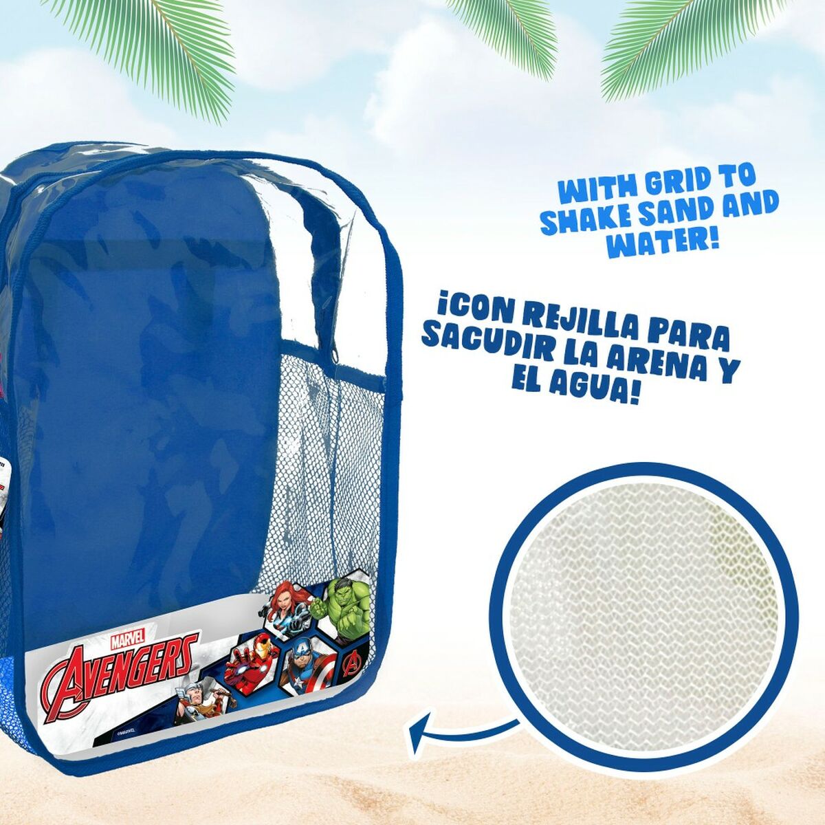 Set de jucării de plajă The Avengers Ø 18 cm polipropilenă (12 Unități) - Jucarii si jocuri, În aer liber și sport