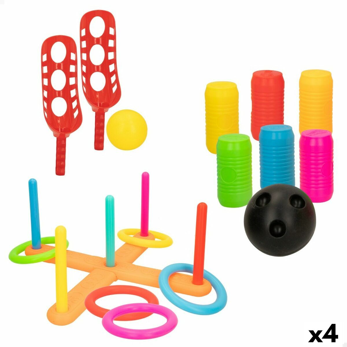 Set de jucării de plajă Colorbaby 40,5 x 7 x 40,5 cm (4 Unități) - Jucarii si jocuri, În aer liber și sport