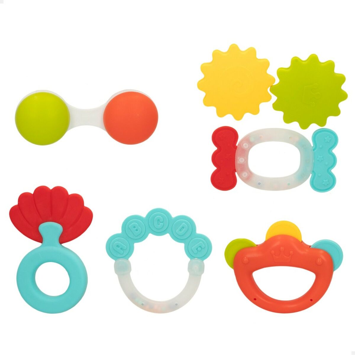 Set de clopoței Colorbaby 6 Piese 12,5 x 1,5 x 6,5 cm (6 Unități) - Bebelus, Jucăriile copilăriei timpurii