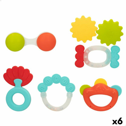 Set de clopoței Colorbaby 6 Piese 12,5 x 1,5 x 6,5 cm (6 Unități) - Bebelus, Jucăriile copilăriei timpurii