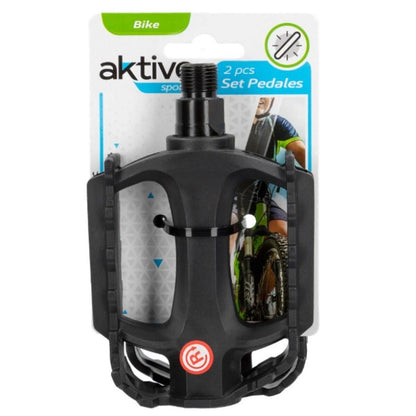 Pedale Aktive 11 x 3 x 8 cm Bicicletă 2 Piese Negru 24 Unități - Sport și în aer liber, Ciclism