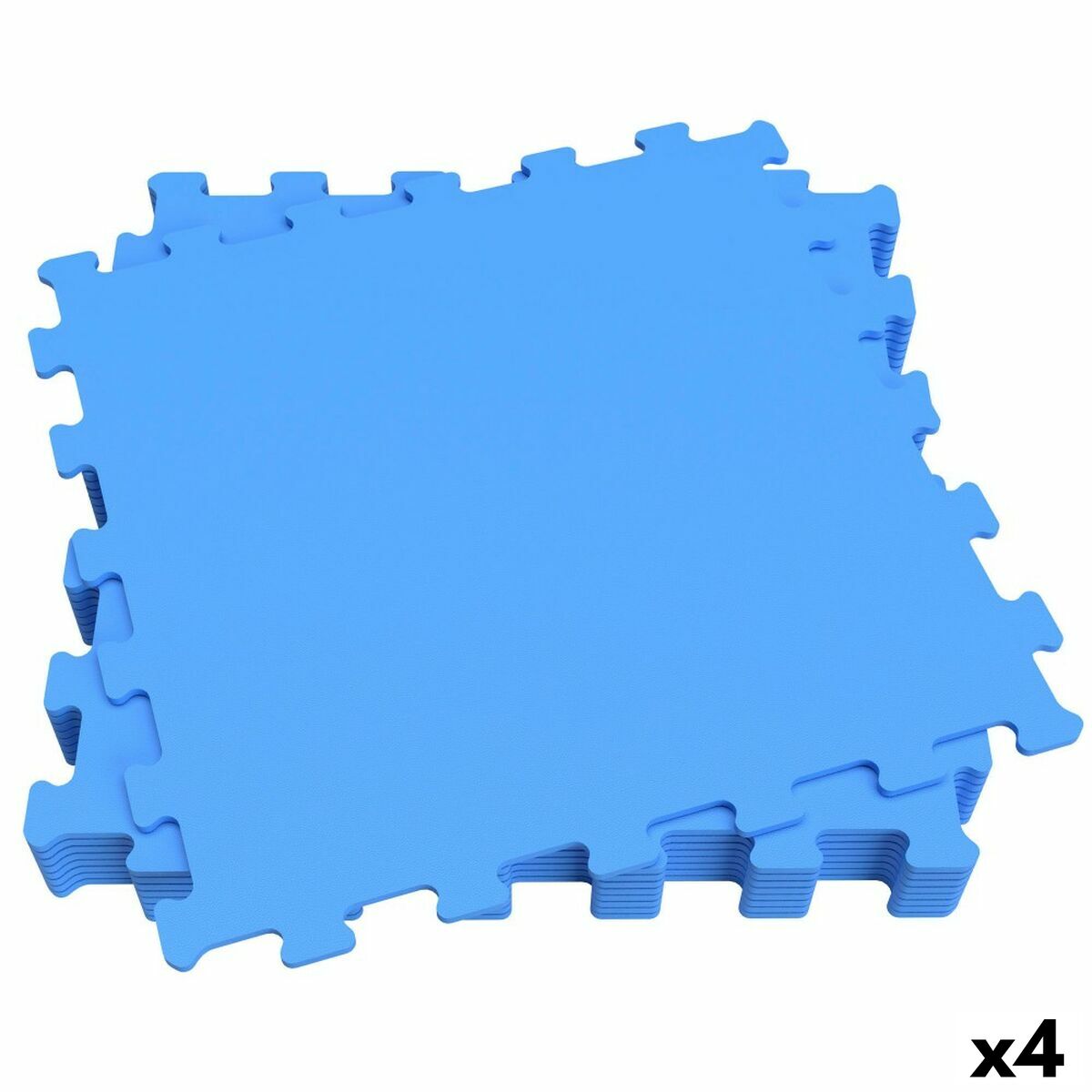 Puzzle pentru Copii Aktive Albastru 9 Piese Cauciuc Eva 50 x 0,4 x 50 cm (4 Unități) - Jucarii si jocuri, Puzzle-uri și puzzle-uri