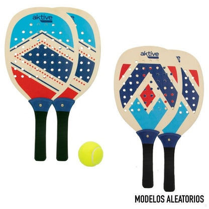 Palete de Plajă cu Minge Aktive Albastru Roșu (12 Unități) - Jucarii si jocuri, În aer liber și sport