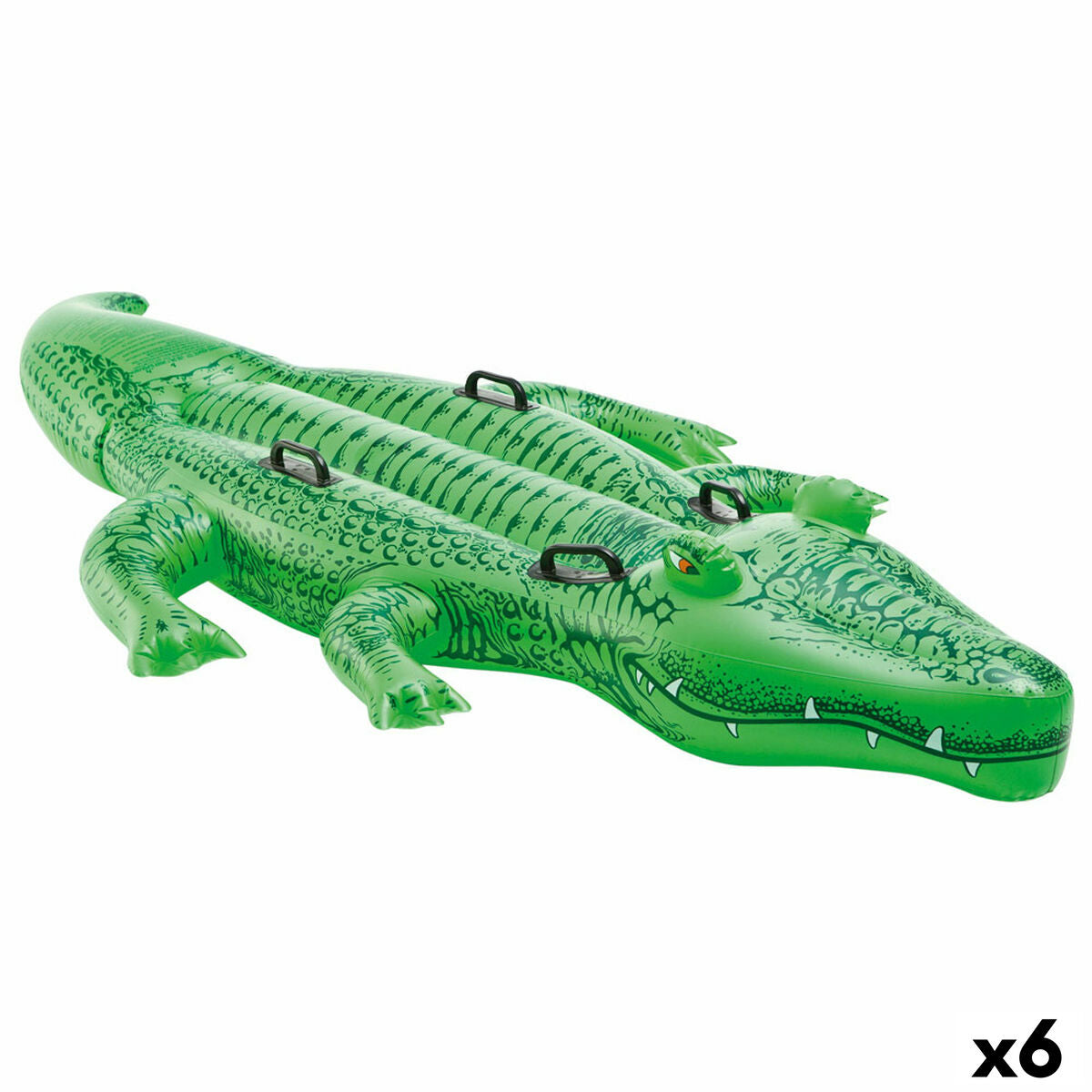 Colac Gonflabil Intex Crocodil 203 x 30 x 114 cm (6 Unități) - Jucarii si jocuri, În aer liber și sport