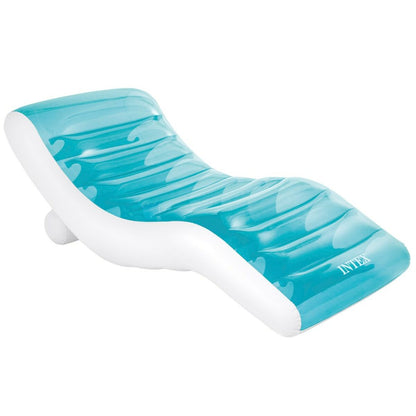 Șezlong Gonflabil Intex Albastru 191 x 67 x 89 cm (4 Unități) - Jucarii si jocuri, În aer liber și sport