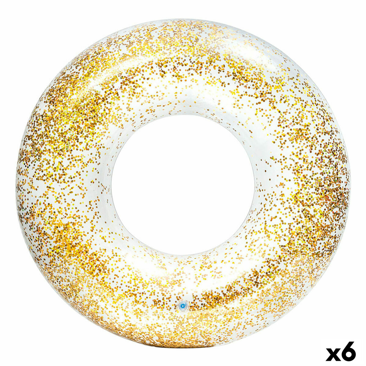 Colac Gonflabil Gogoașă Intex Transparent Purpurină Ø 119 cm (6 Unități) - Jucarii si jocuri, În aer liber și sport