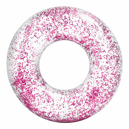 Colac Gonflabil Gogoașă Intex Transparent Purpurină Ø 119 cm (6 Unități) - Jucarii si jocuri, În aer liber și sport