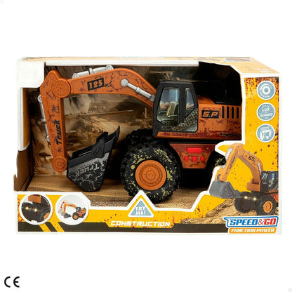 Excavator Speed & Go Lumină Sunet 26 x 15 x 12 cm (6 Unități) - Jucarii si jocuri, Vehicule