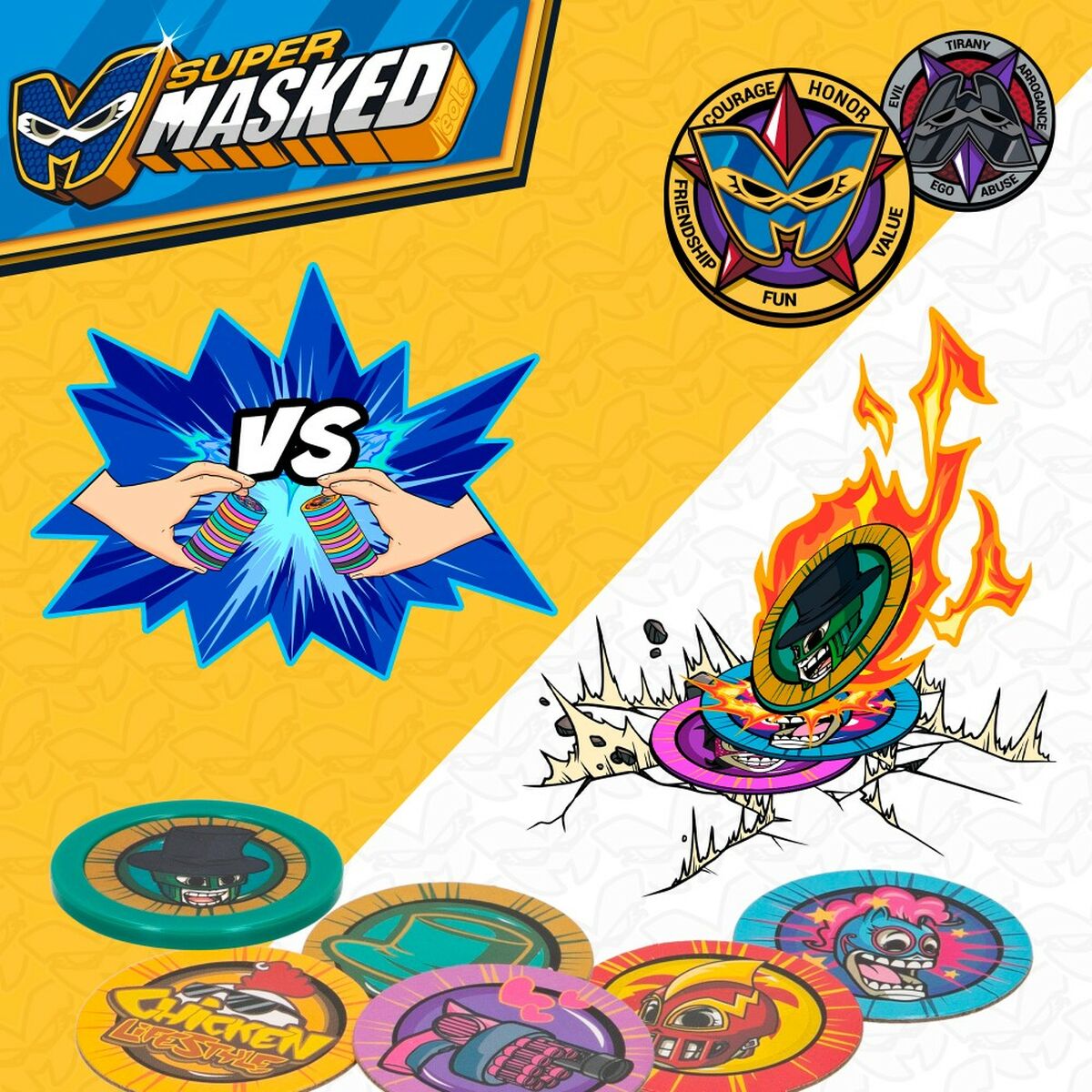 Figurine de Acțiune Eolo Super Masked 3 x 4,5 x 3,5 cm (12 Unități) - Jucarii si jocuri, Păpuși și figurine