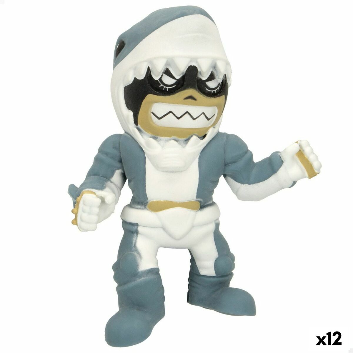 Figurine de Acțiune Eolo Super Masked Jaw Boy 14 x 16 x 8,5 cm Elastic (12 Unități) - Jucarii si jocuri, Păpuși și figurine