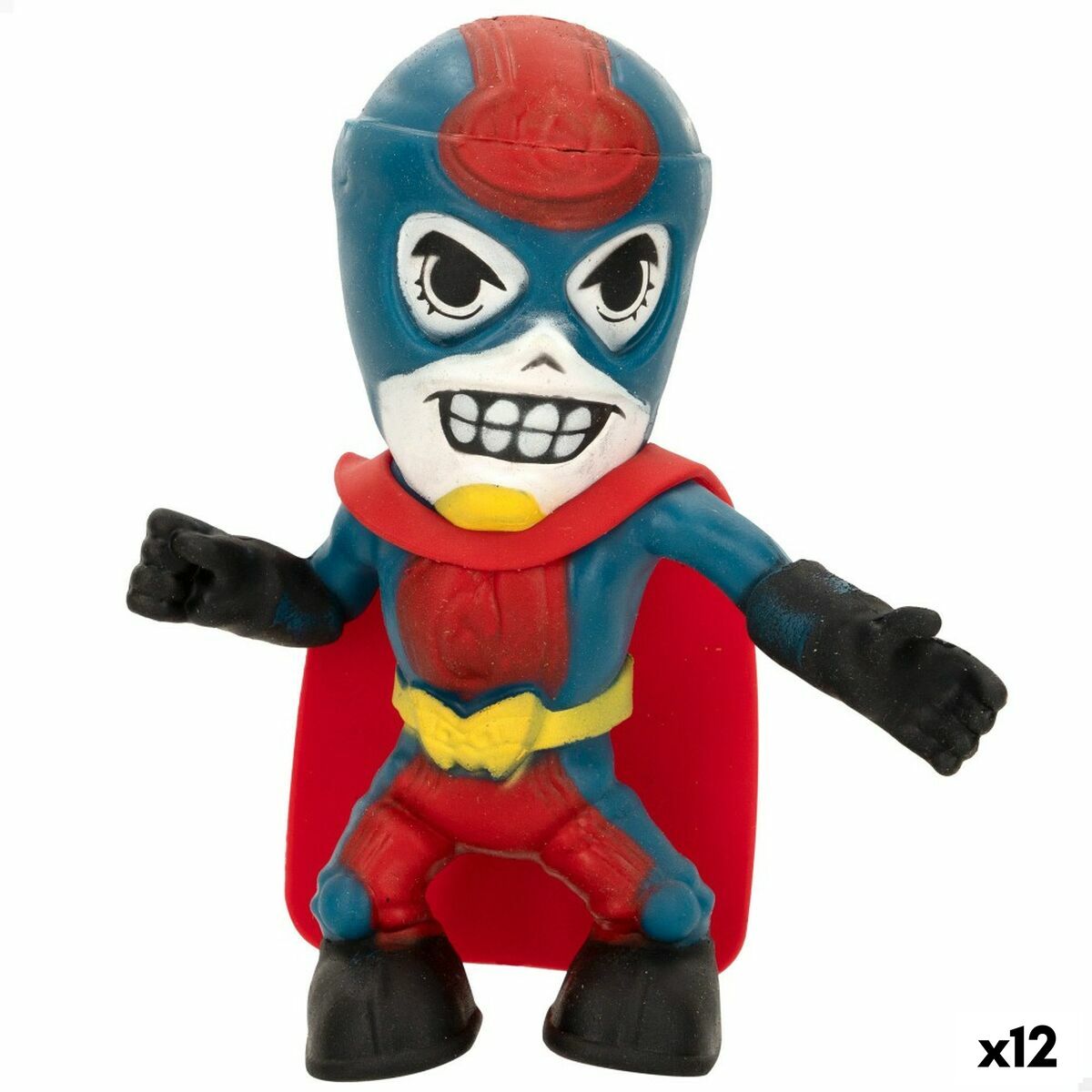 Figurine de Acțiune Eolo Super Masked Pepper Man 14 x 15,5 x 5,5 cm Elastic (12 Unități) - Jucarii si jocuri, Păpuși și figurine