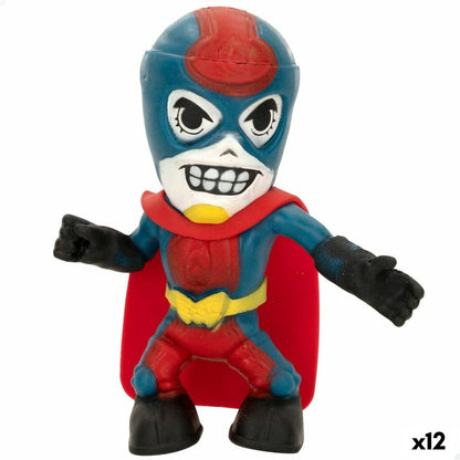 Figurine de Acțiune Eolo Super Masked Pepper Man 14 x 15,5 x 5,5 cm Elastic (12 Unități) - Jucarii si jocuri, Păpuși și figurine