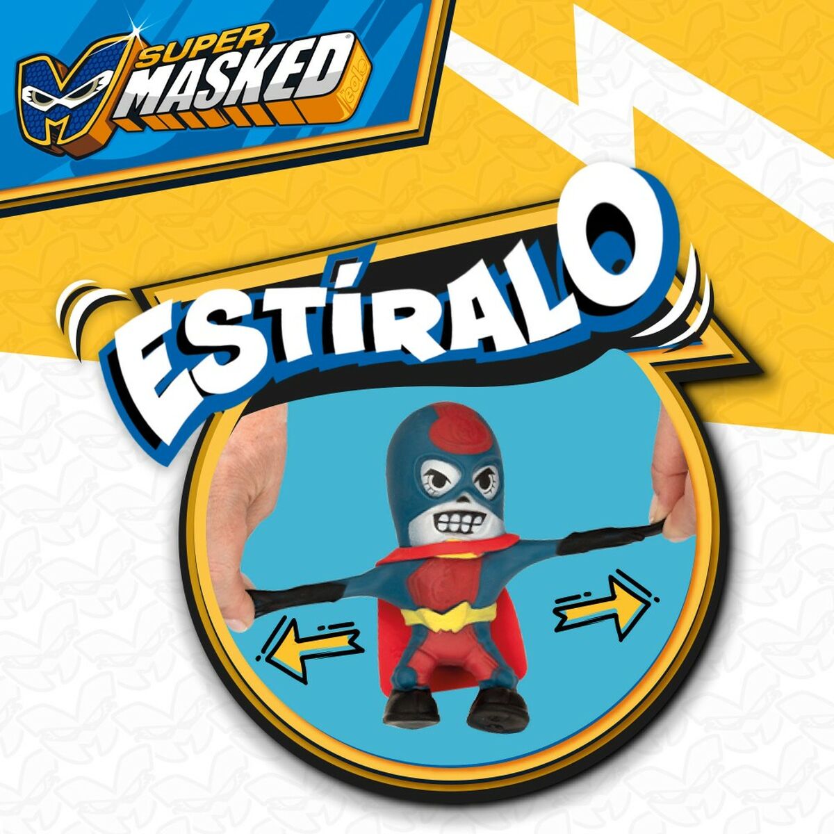 Figurine de Acțiune Eolo Super Masked Pepper Man 14 x 15,5 x 5,5 cm Elastic (12 Unități) - Jucarii si jocuri, Păpuși și figurine
