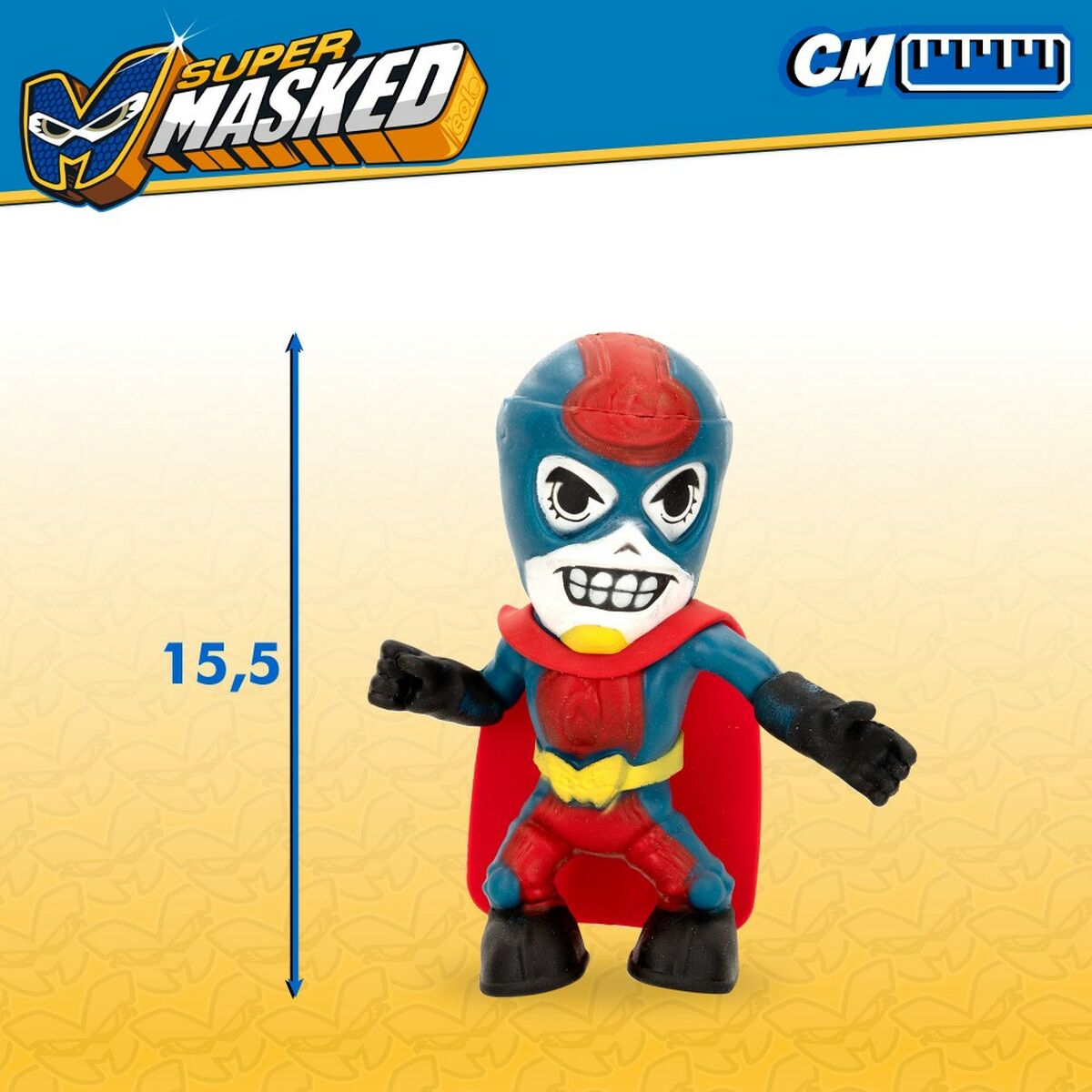 Figurine de Acțiune Eolo Super Masked Pepper Man 14 x 15,5 x 5,5 cm Elastic (12 Unități) - Jucarii si jocuri, Păpuși și figurine