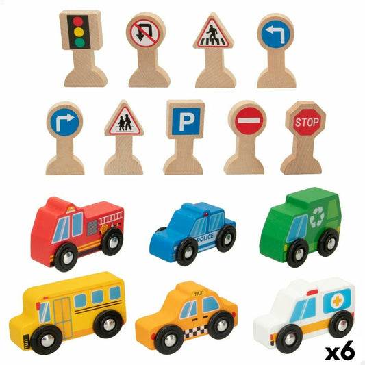 Set de Jucării cu Vehicule Woomax 15 Piese (6 Unități) - Jucarii si jocuri