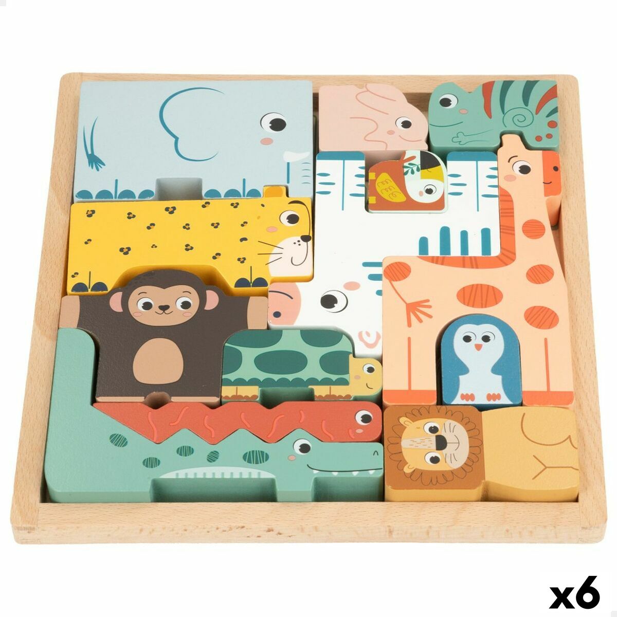 Puzzle pentru Copii din Lemn Woomax (6 Unități) - Jucarii si jocuri, Puzzle-uri și puzzle-uri
