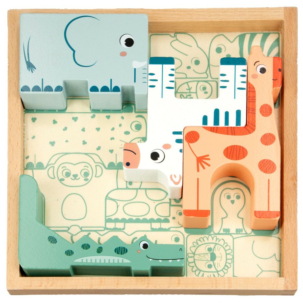 Puzzle pentru Copii din Lemn Woomax (6 Unități) - Jucarii si jocuri, Puzzle-uri și puzzle-uri