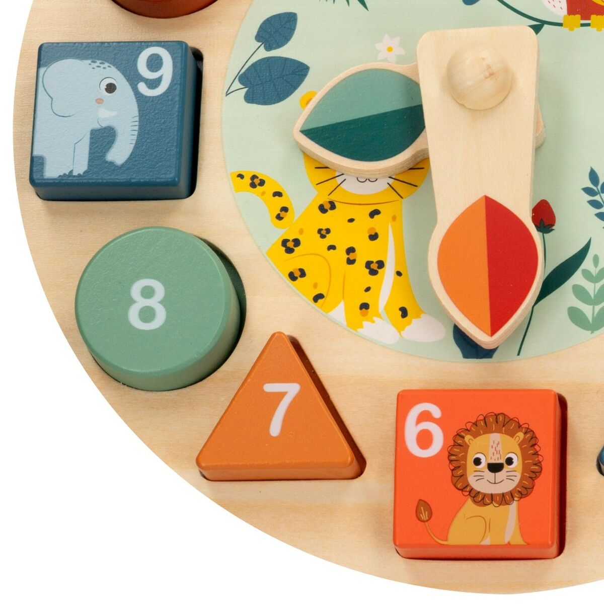 Joc Educativ Woomax animale Ceas (6 Unități) - Bebelus, Jucăriile copilăriei timpurii