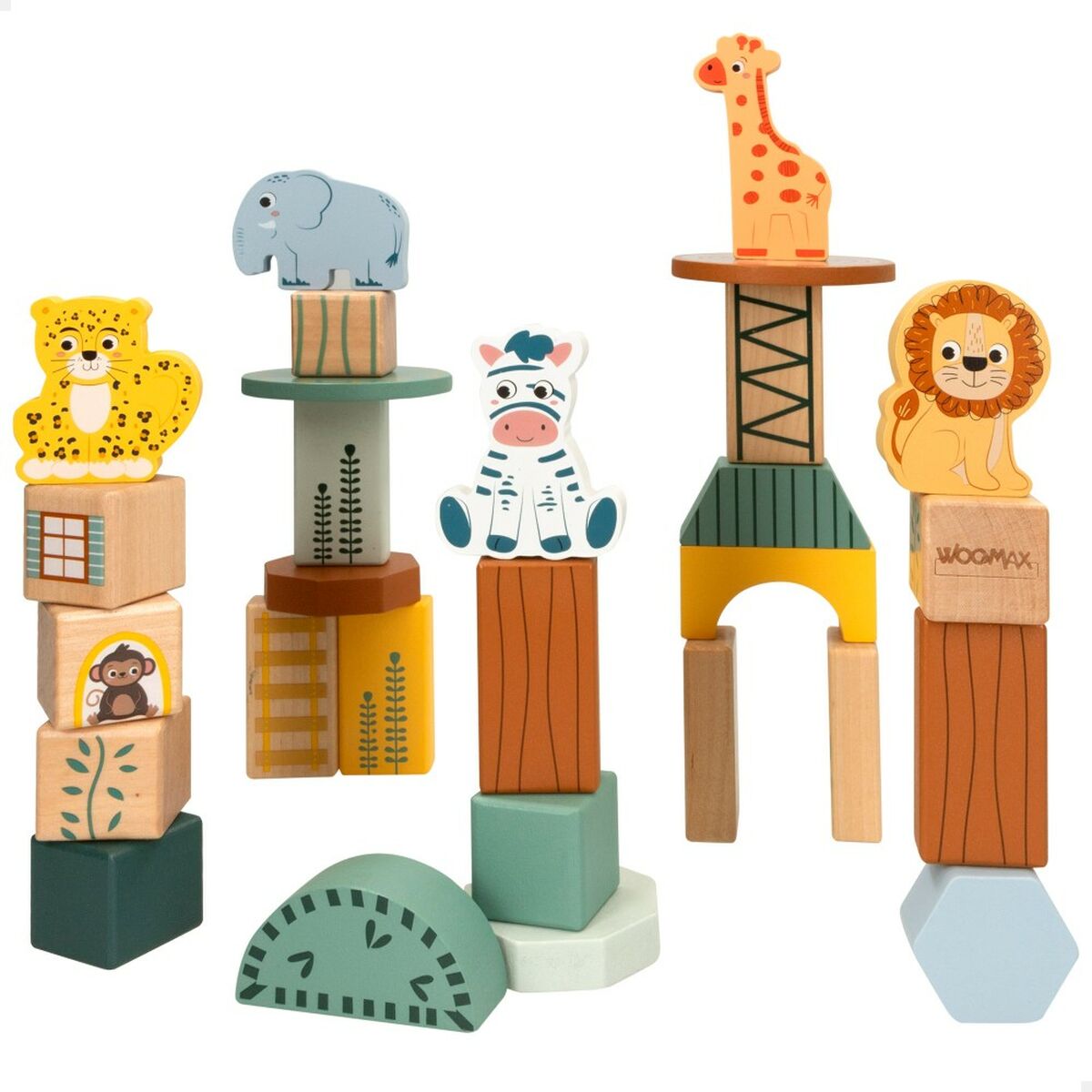 Set de Construcție Woomax animale 28 Piese (6 Unități) - Jucarii si jocuri