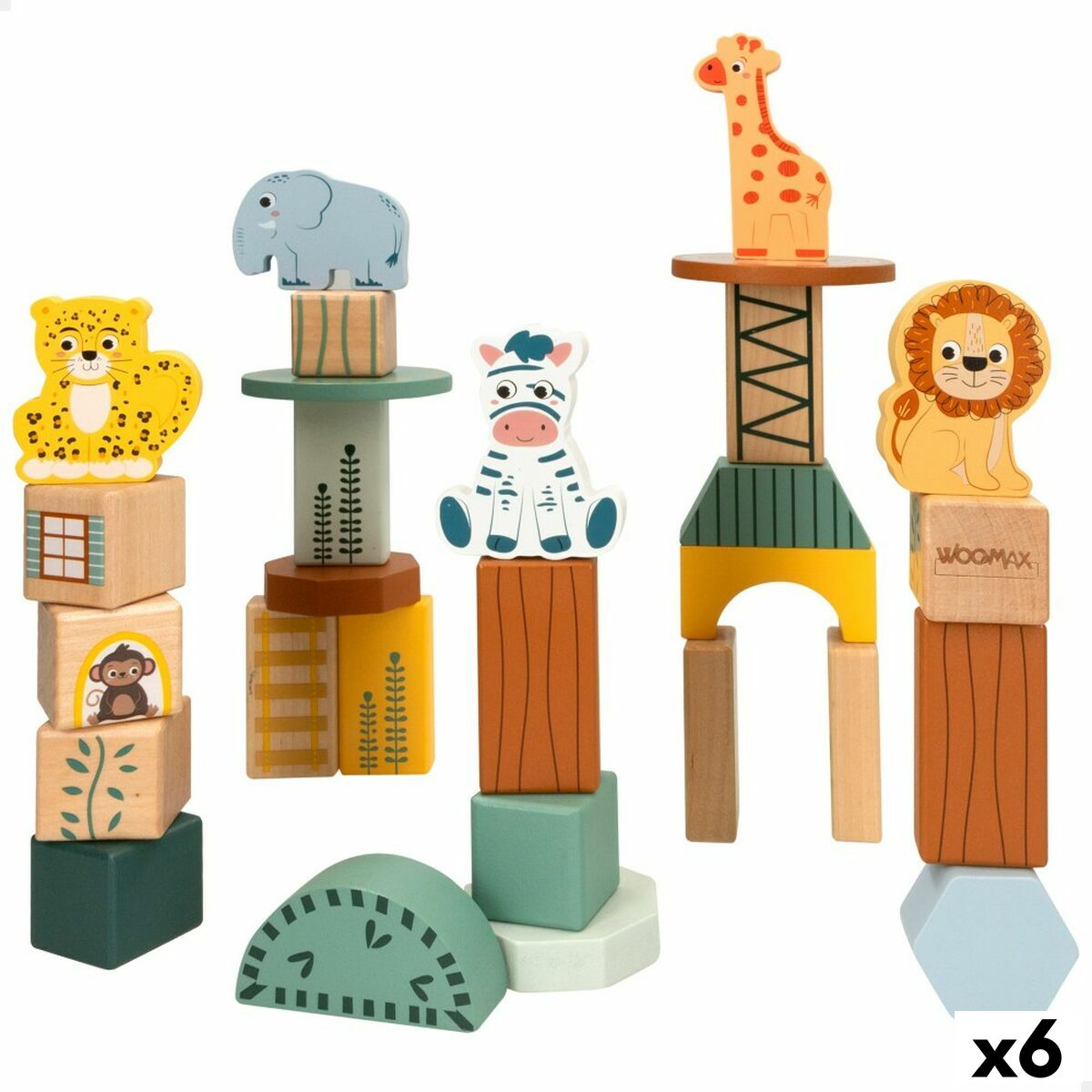 Set de Construcție Woomax animale 28 Piese (6 Unități) - Jucarii si jocuri