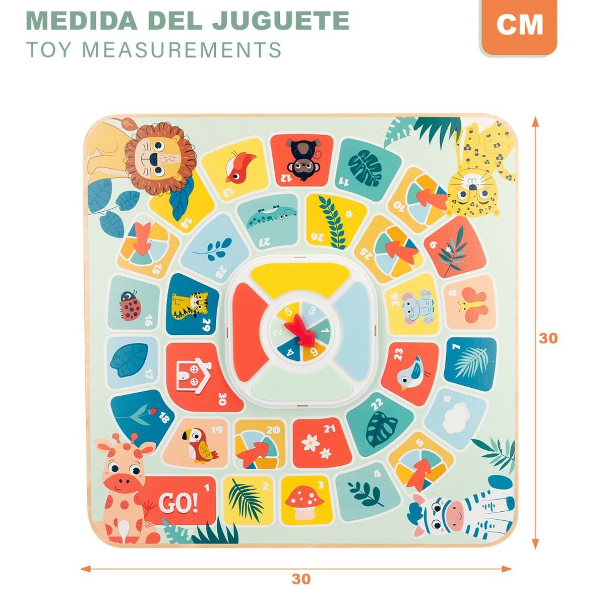 Tablă de Parchís și Oca Woomax Zookabee 30 x 3 x 30 cm Infantil animale (6 Unități) - Jucarii si jocuri, Jocuri și accesorii