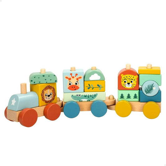Tren Woomax 33 x 11 x 7 cm animale (6 Unități) - Jucarii si jocuri, Vehicule