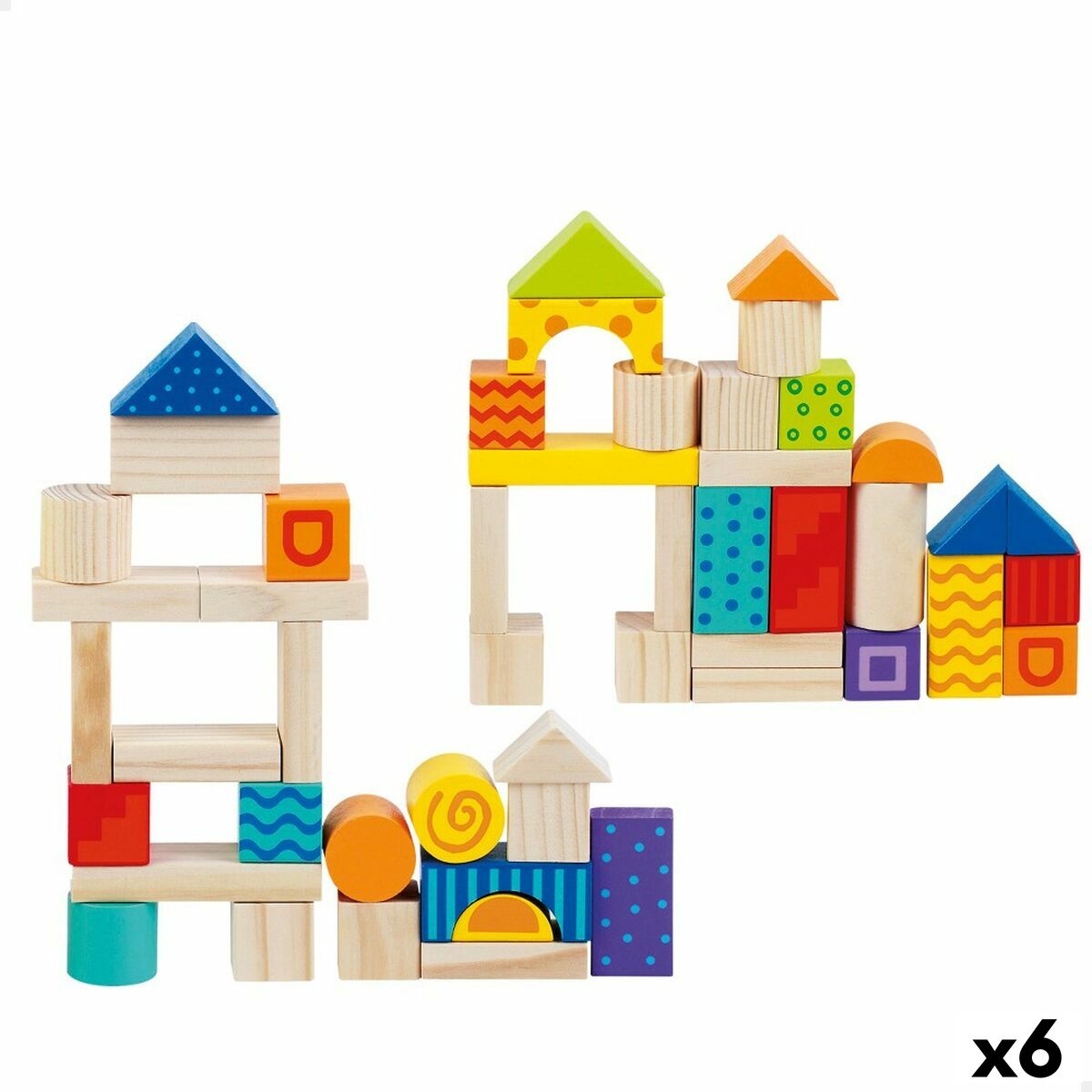 Set de Construcție Woomax 50 Piese (6 Unități) - Jucarii si jocuri