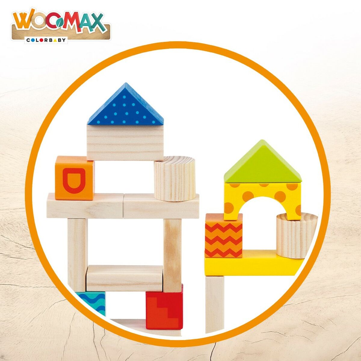 Set de Construcție Woomax 50 Piese (6 Unități) - Jucarii si jocuri