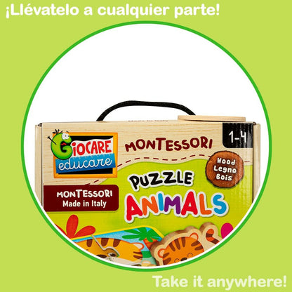Puzzle pentru Copii Lisciani animale 16 Piese 16 x 1 x 16 cm (6 Unități) - Jucarii si jocuri, Puzzle-uri și puzzle-uri