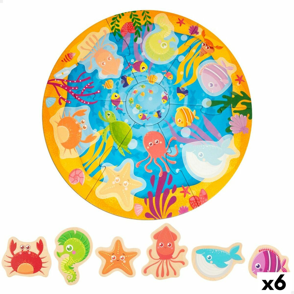 Puzzle pentru Copii Lisciani Marin 13 Piese 33 x 1 x 32 cm (6 Unități) - Jucarii si jocuri, Puzzle-uri și puzzle-uri