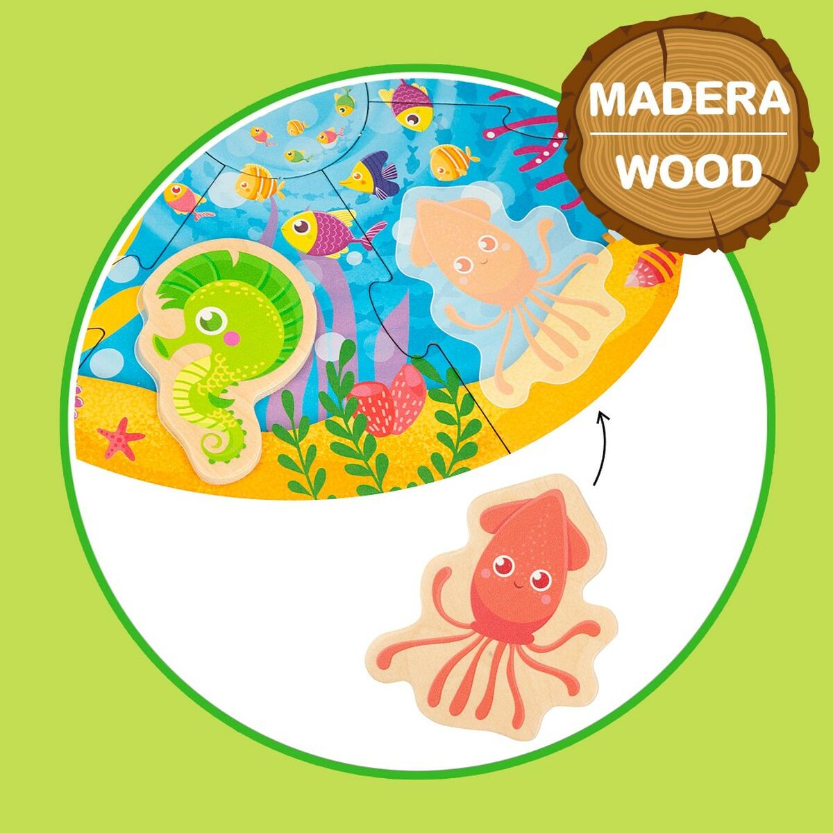 Puzzle pentru Copii Lisciani Marin 13 Piese 33 x 1 x 32 cm (6 Unități) - Jucarii si jocuri, Puzzle-uri și puzzle-uri