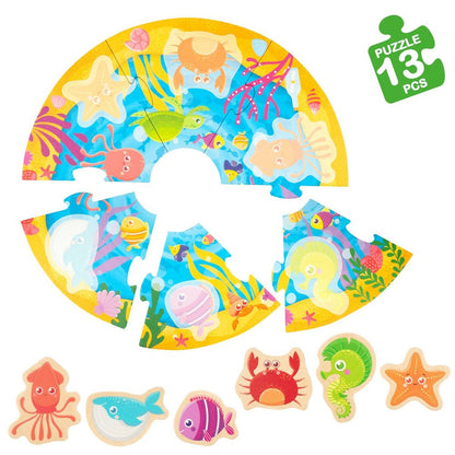 Puzzle pentru Copii Lisciani Marin 13 Piese 33 x 1 x 32 cm (6 Unități) - Jucarii si jocuri, Puzzle-uri și puzzle-uri