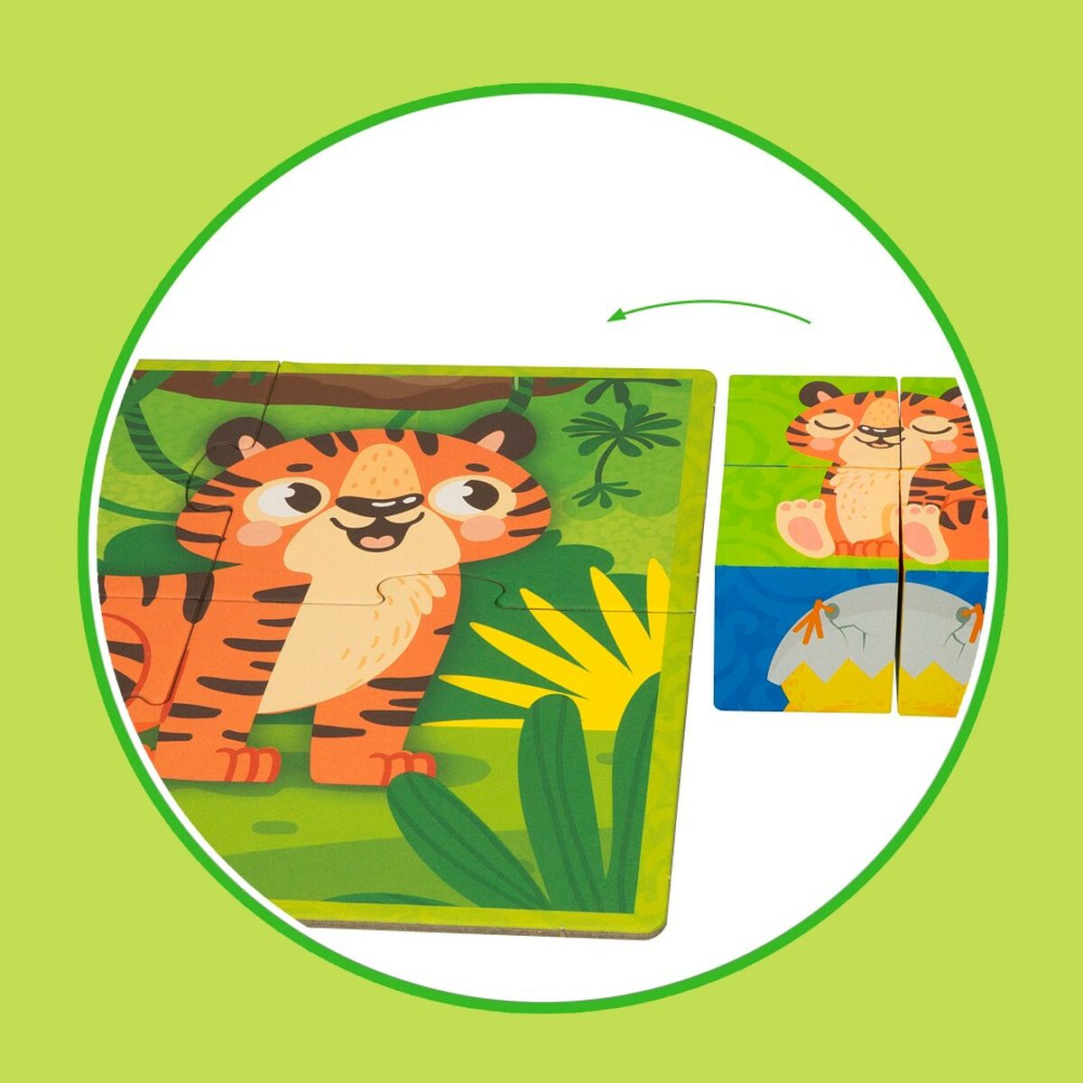 Puzzle 3D Lisciani 4 Piese 22 x 23 x 1 cm (6 Unități) animale - Jucarii si jocuri, Puzzle-uri și puzzle-uri