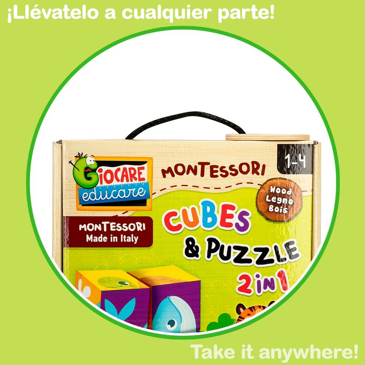 Puzzle 3D Lisciani 4 Piese 22 x 23 x 1 cm (6 Unități) animale - Jucarii si jocuri, Puzzle-uri și puzzle-uri