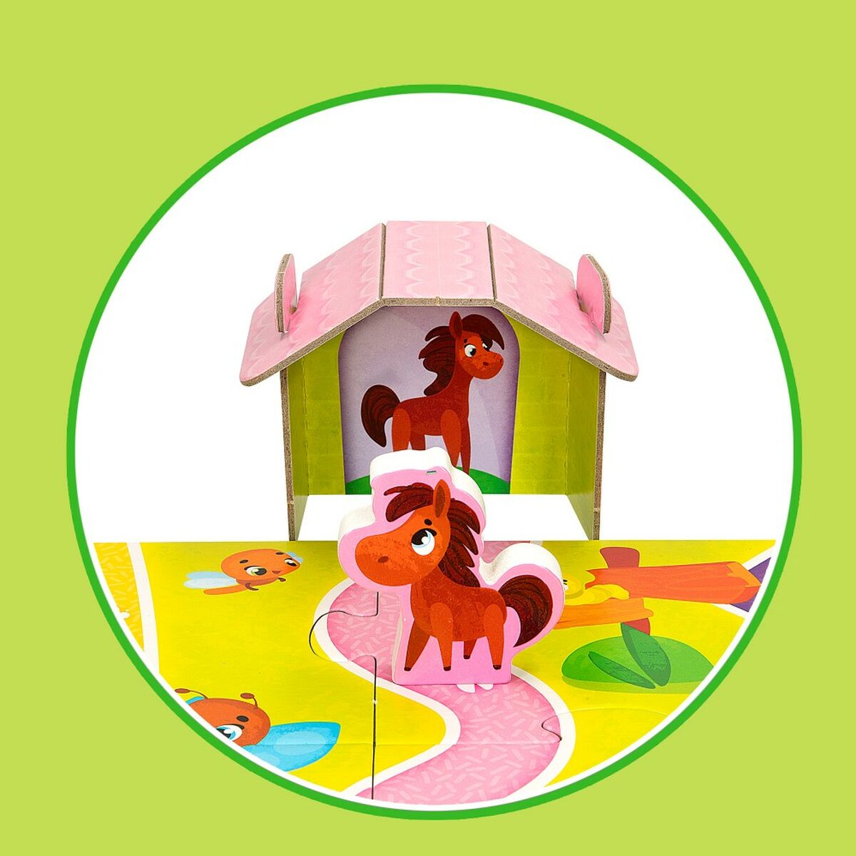 Puzzle pentru Copii Lisciani Fermă 27 Piese 48 x 1 x 36 cm (6 Unități) - Jucarii si jocuri, Puzzle-uri și puzzle-uri