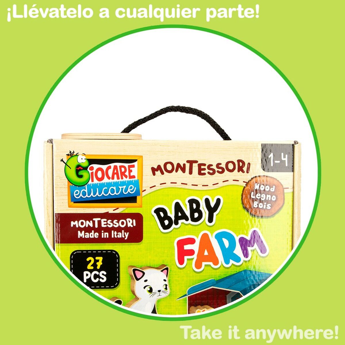 Puzzle pentru Copii Lisciani Fermă 27 Piese 48 x 1 x 36 cm (6 Unități) - Jucarii si jocuri, Puzzle-uri și puzzle-uri